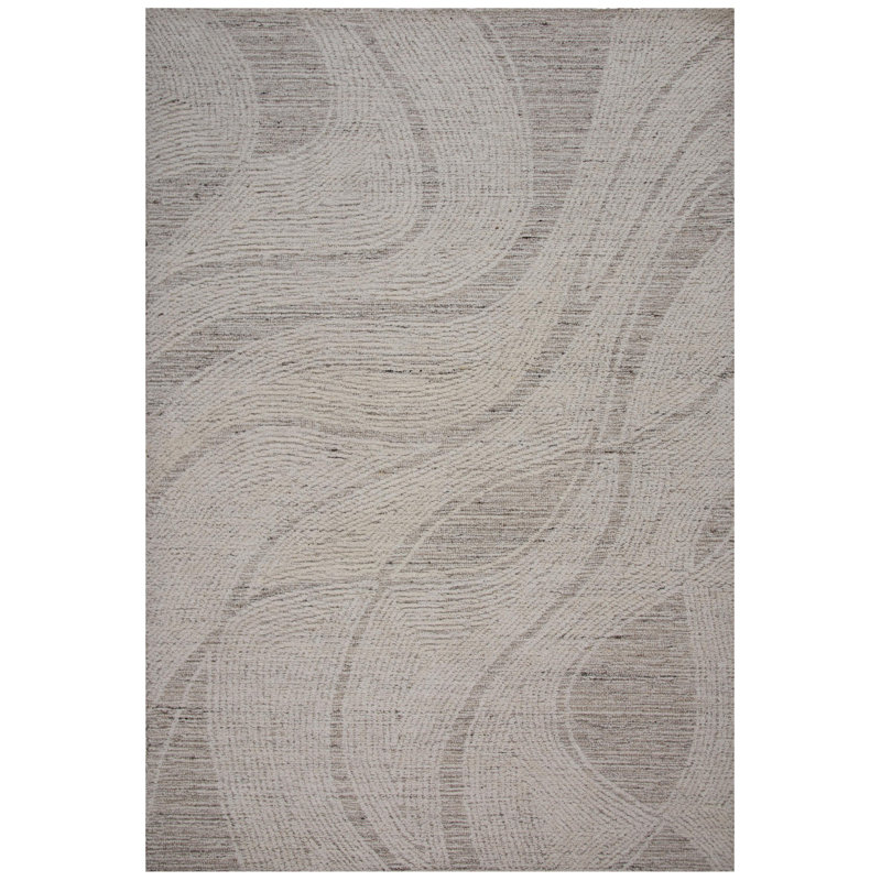Tapis 100% laine touffeté à la main, Tapis de couloir 2 pi 6 po x 8 pi