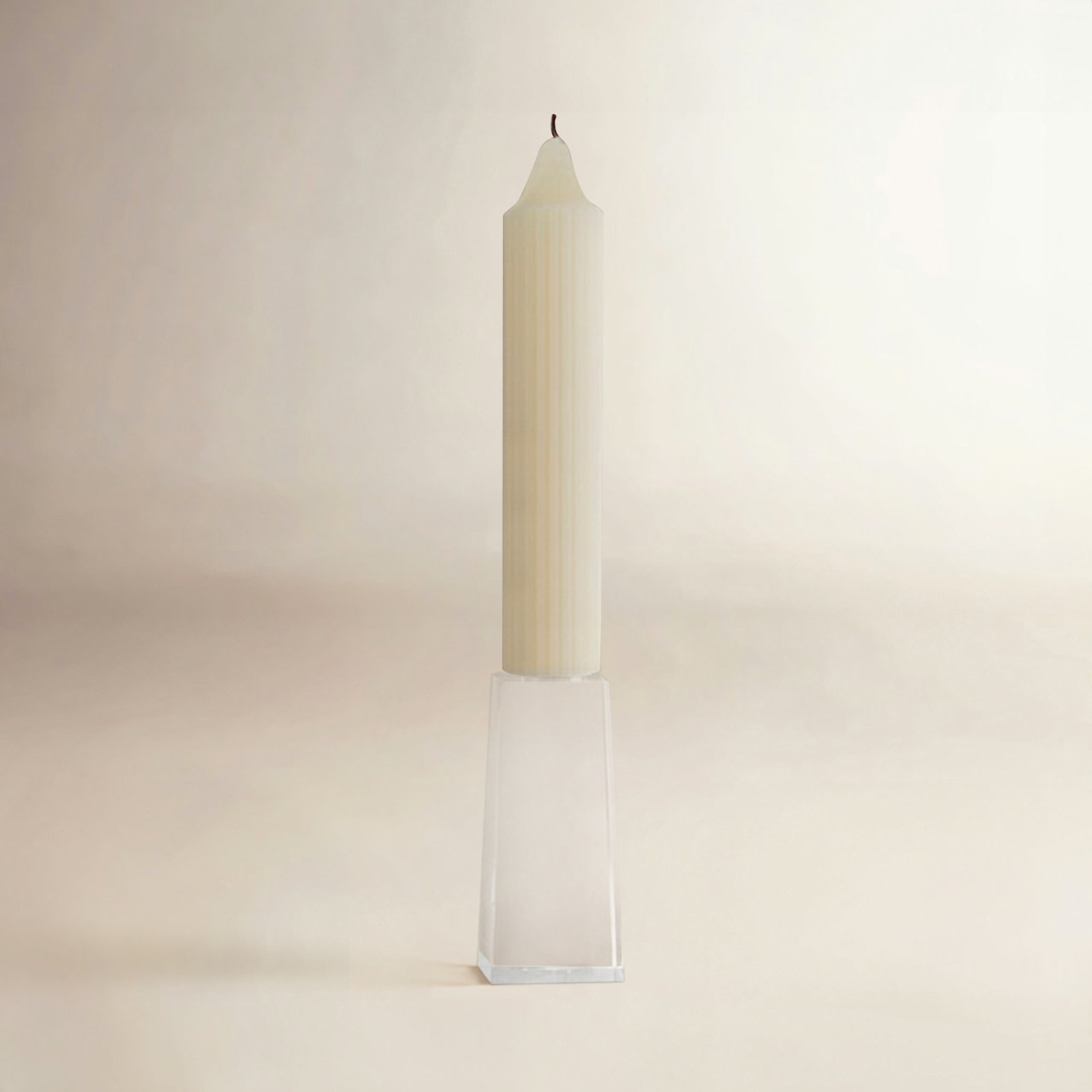 Root Candles Unscented Taper Candle, Ivory, 7" H x 1.25" W x 1.25" D