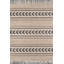 Tapis beige / gris tissé à plat à la main Alberta Southwestern-2071407299