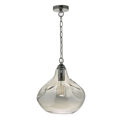 Aneeza 1 - Light Smoked Glass Pendant
