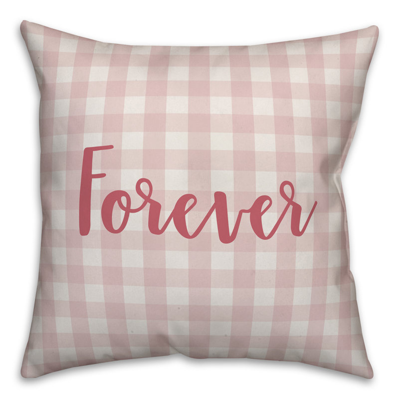  Coussin Forever, Rose, Housse de coussin
