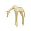 Sculpture en laiton girafe - petite