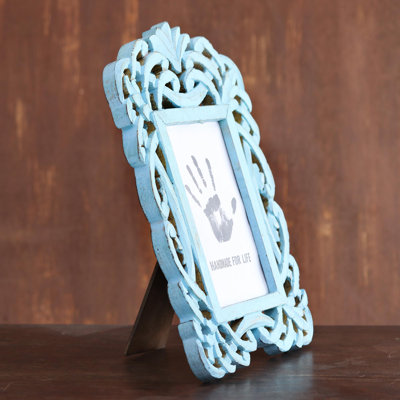 Leister Blue Solid Wood Matte Picture Frame