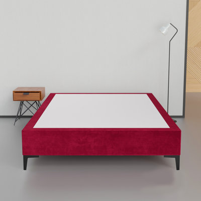 Makailah 15" Premium Velvet Material Wood Box Spring/Bed Frame, Durable, Stylish, Multi Color