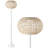 Jaemin 58" Modern Coastal Faux Rattan Integrated Indoor/Outdoor LED Solar Powered Floor Lamp-115951206