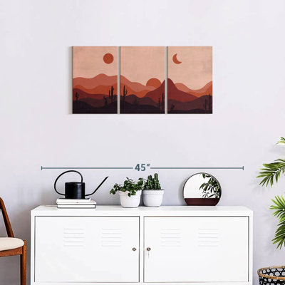 Désert de paysages abstraits, impression sur toile