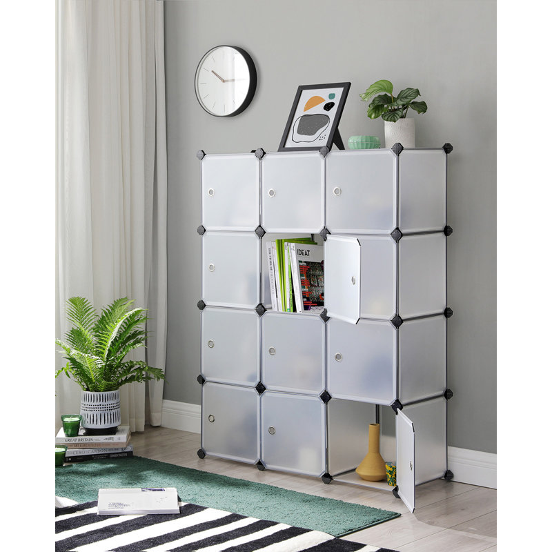 12 Pair Stackable Shoe Storage Cabinet