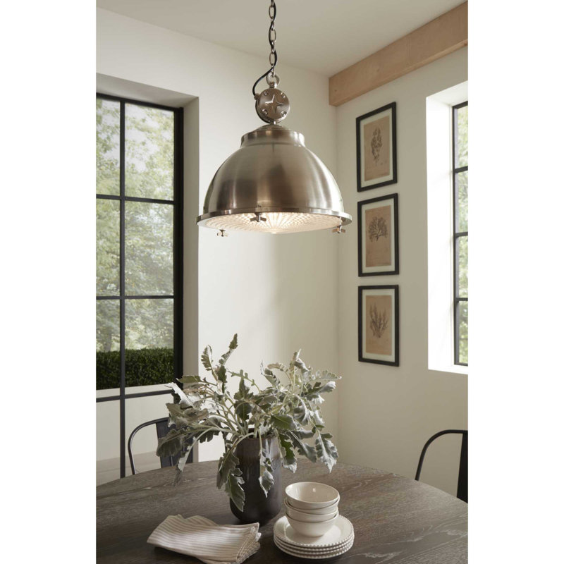 Hoff 1 - Light Single Pendant, Silver