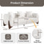 Cloud Sherpa Upholstered Sofa with Wood Wedge Legs-970433535