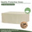 60" Propane Gas Fire Pit Table, 60000 BTU Rectangular Concrete Fire Pit For Outside Patio Deck Garden Backyard- Sandstone