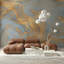 Papier peint bleu et gris-164158981