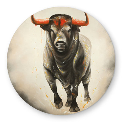 Fierce Bull Outdoor Area Rug | Western Farm Animal Decor
