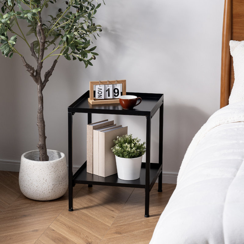 Living Room Black Side End Table