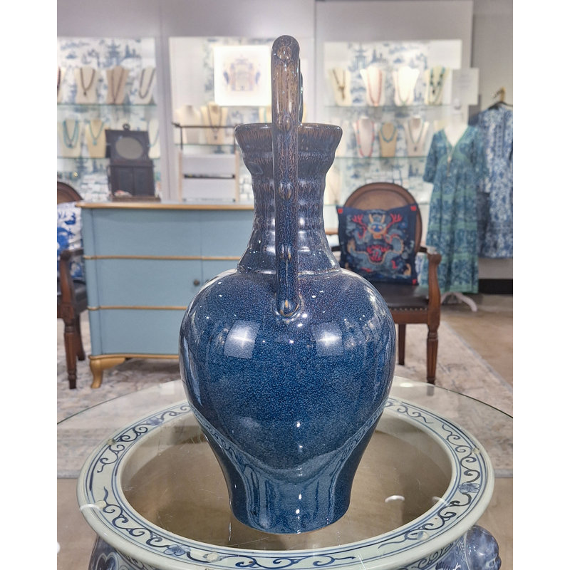 Porcelain Vase Run Glaze