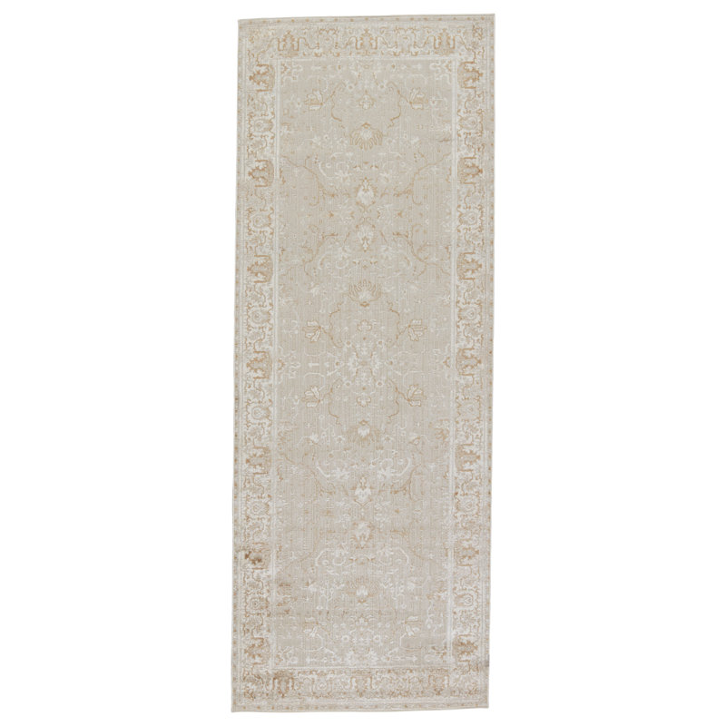 Tapis oriental beige, Tapis de couloir 3 pi x 8 pi