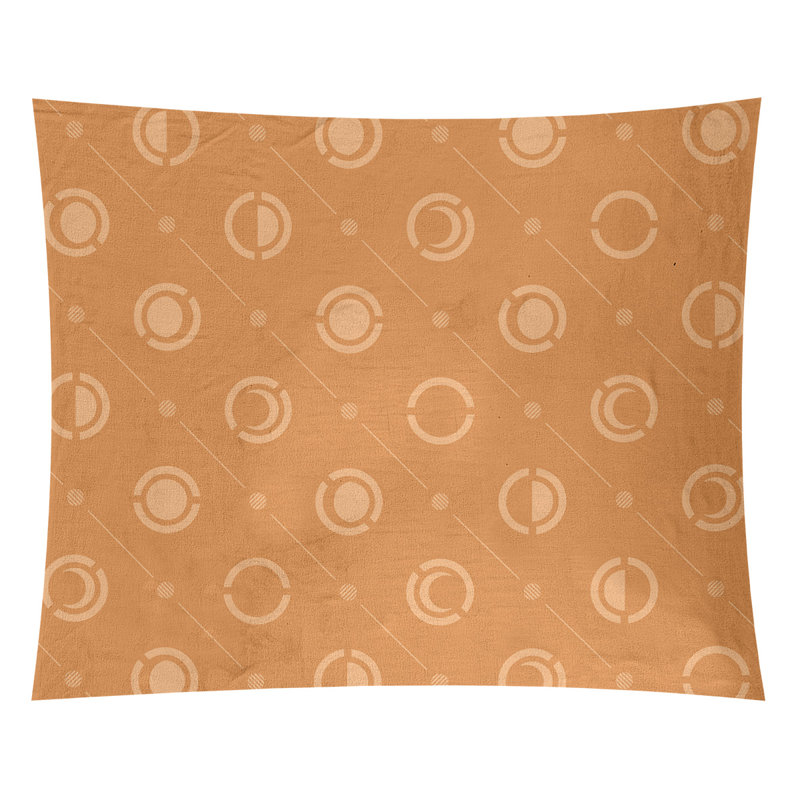 Tapisserie, H 27,5 po x l 37,5 po, Orange foncé