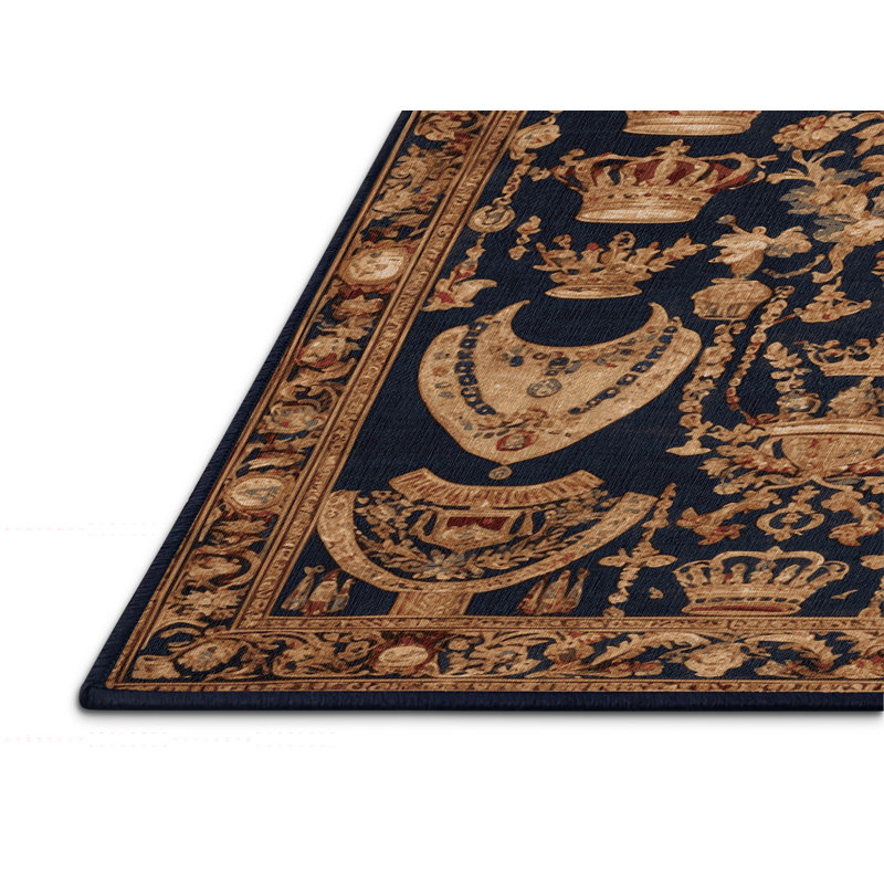 Tapis mauve lavable à la machine, Carré 8 pi