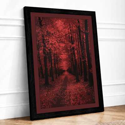 Crimson Forest Path Moody - Print
