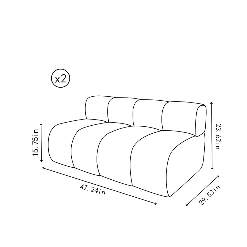 Banc rembourré en similicuir Hymara, H 47,24 po x l 23,62 po x P 29,53 po, Orange