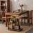 Nut-brown Rectangular Solid Wood Dining Table