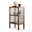 Vitrines en bois massif brun