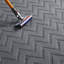 Geometric Machine Tufted Shag Area Rug-132850406-132850408