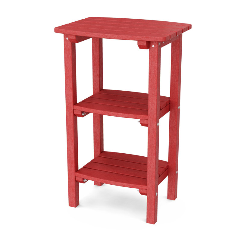 Table d'appoint Classic à 3 tablettes, Rouge cardinal