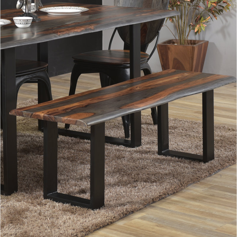 Banc en bois massif Ayedan