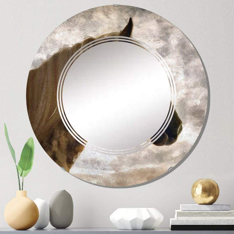 Circle Mirror, 24" x 24"