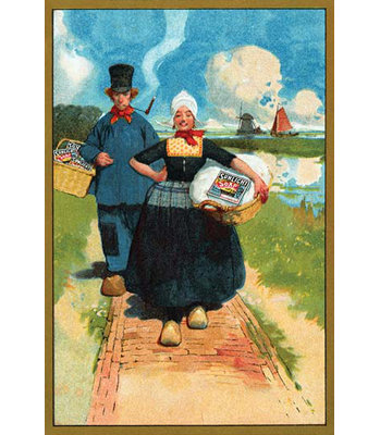 " Sunlight Soap Dutch Couple "