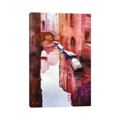 Venice Canal II by Liam Kumawat - Wrapped Canvas Print