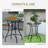 Round 2 - Person 60Cm L Outdoor Side Table
