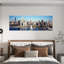 Skyscrapers in a city Navy Pier Chicago Harbor Chicago Cook County Illinois USA 1 Piece Wrapped Canvas Panoramic Wall Art-850400336