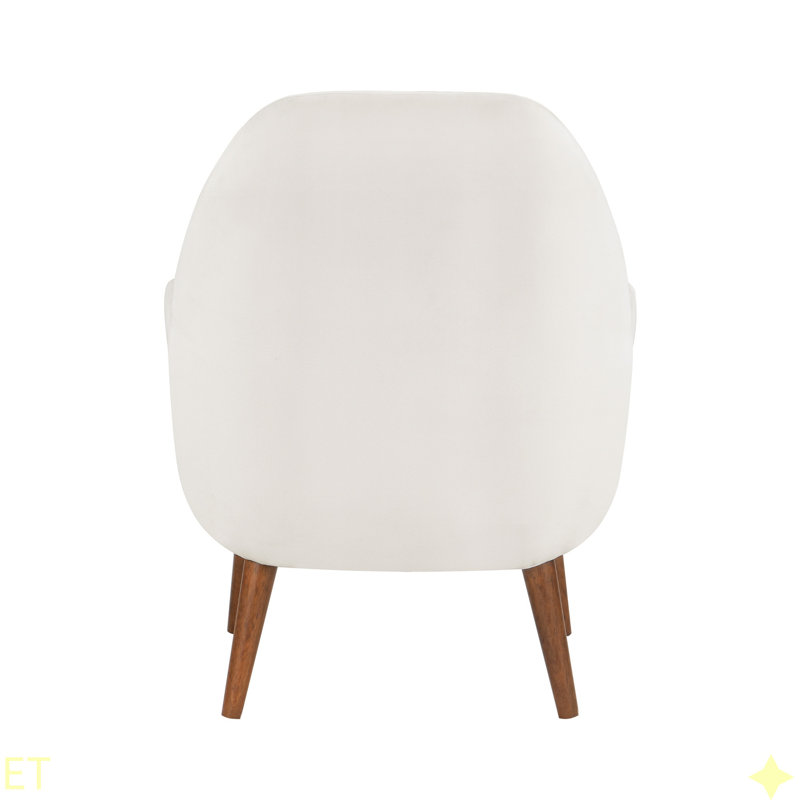 Fauteuil Astrid, Brun, Velours beige