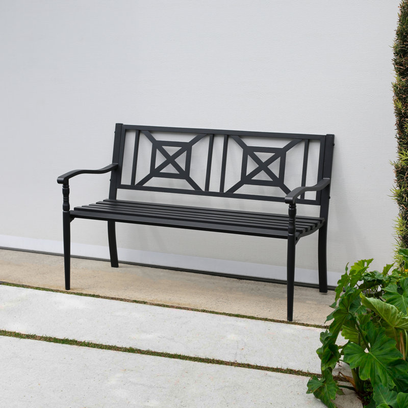 Banc de jardin en métal Nazarria