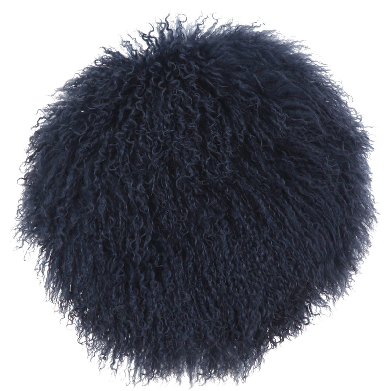 Dome Circular Pillow Insert, Blue