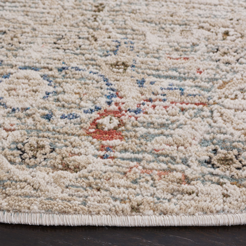 Vivaldi Performance Abstract Rug, Round 6'7"