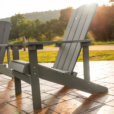 Commercial All-Weather Poly Resin Wood Adirondack Chair
