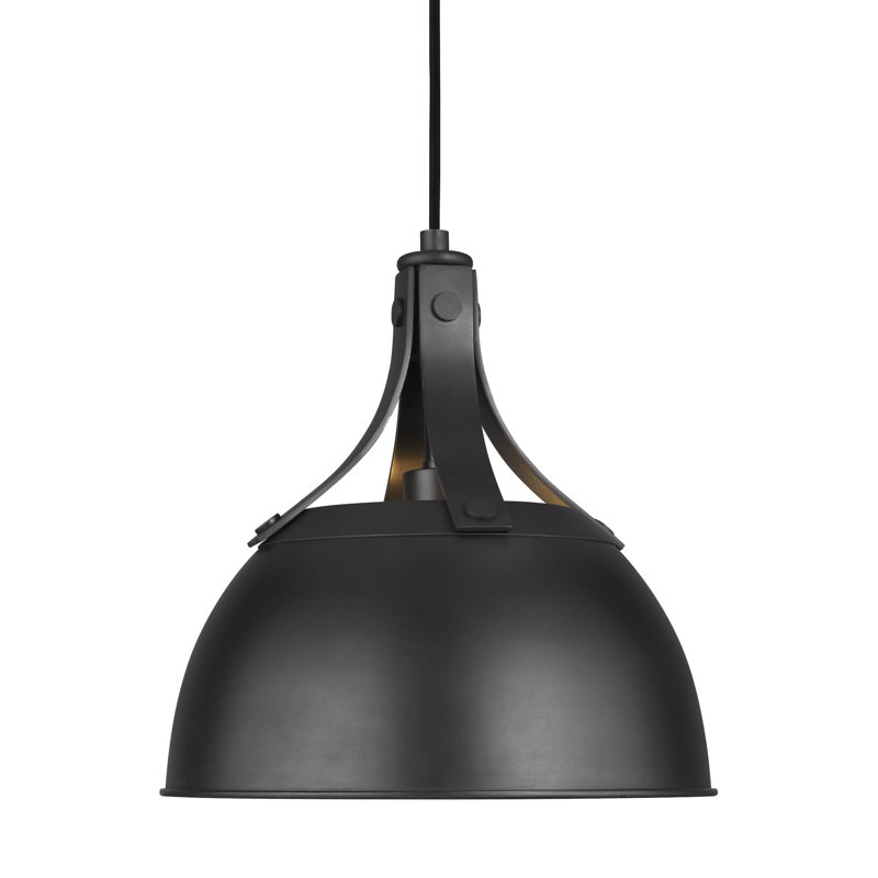 Logan 1 - Light Pendant, Aged Iron, 12.25" H x 11.875" W x 11.875" D