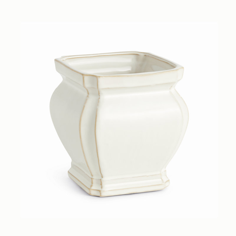 Giardino Reactive Glaze Traditional Silhouette Pot Large, Light Gray, Large