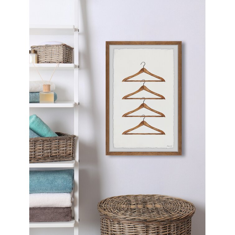 Gracie Oaks Clothesline Clip Framed On Paper Print