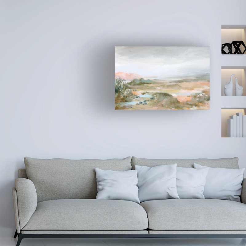Art mural sur toile tendue - "Soft horizon" Danhui Nai pour décoration de salon, de chambre à coucher ou de bureau - 22 x 32
