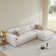Bodhild 115.7'' Boucle 4 - Piece Modular Sectional with Ottoman