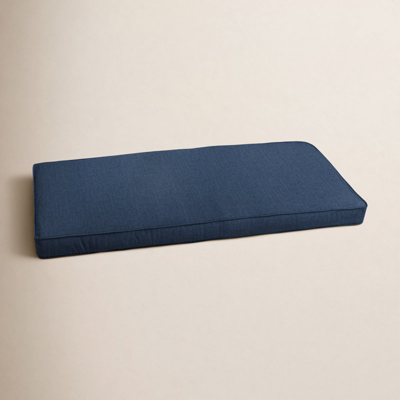 Sunbrella Outdoor 2'' Bench Seat Cushion, 2" H x 47.5" W x 18" D, Spectrum Indigo Sunbrella
