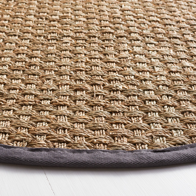 Arley Natural/Dark Gray Rug, Round 183cm
