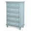 Commode 5 tiroirs Kolya - Finition bleue-615445348