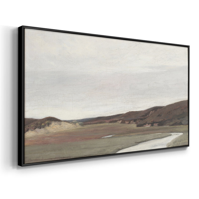 Paysage, série MCCLIV, toile tendue avec châssis, prête à être accrochée, H 21 po x l 41 po