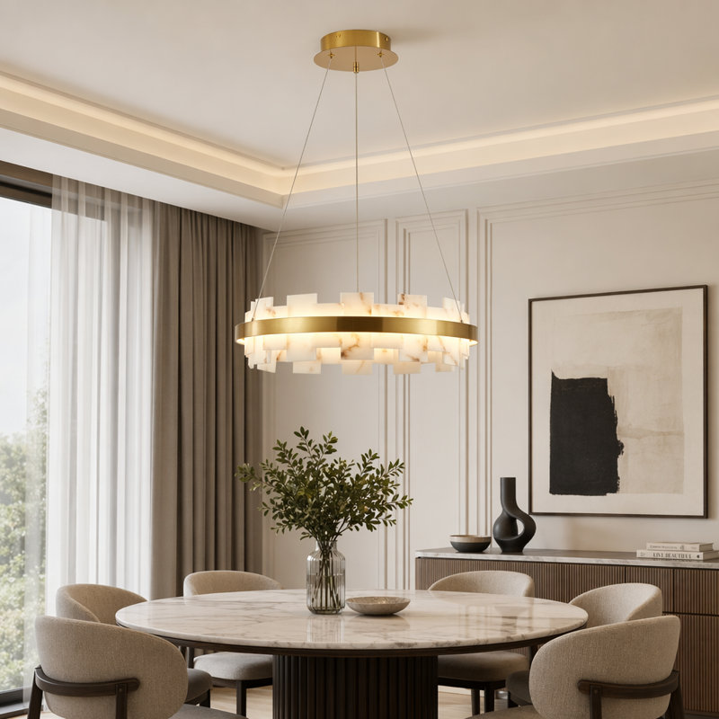 Luminaire de lustre moderne à hauteur réglable moderne pour salon