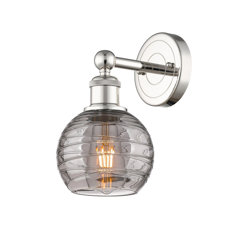 Plafonnier semi-encastré 1 lumière 6SM, Nickel poli