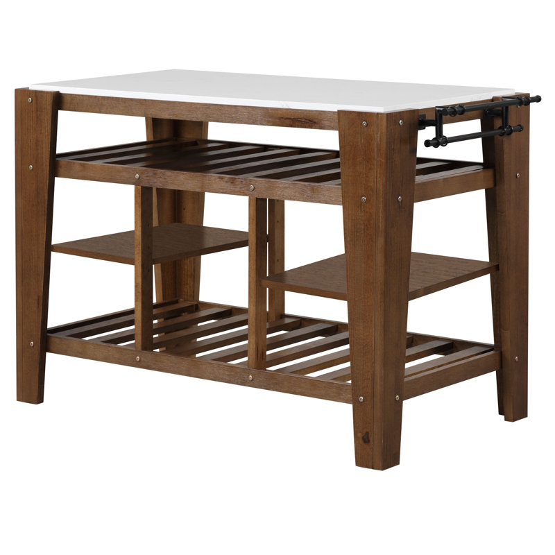 Marble Top Kitchen Island